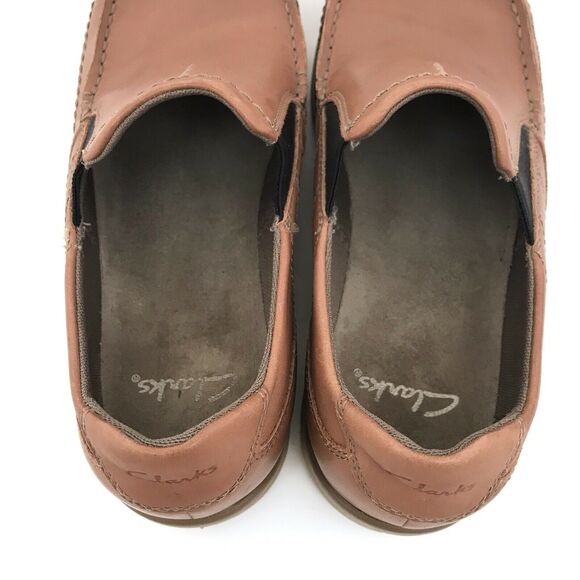 Clarks Rattlin Port Brown Loafers Slip On Moc Toe Comfort Shoes‎ Mens Size 8.5M main image 6